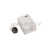 قیمت Unicom RJ-45 CAT-6 Shuttered Surface Socket