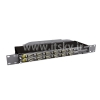 BRAND-REX High Density Fiber Management Panel , 48 LC Ports , 1U Dual cassette , Part loaded with 12*Quade LC Multi-mode adaptors & glands - Black