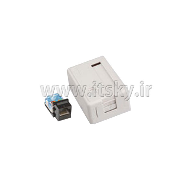 قیمت Unicom RJ-45 CAT-5e Shuttered Surface Socket IDC