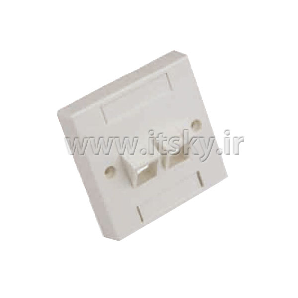 قیمت Unicom 2 Port 45 Degree Face Plate